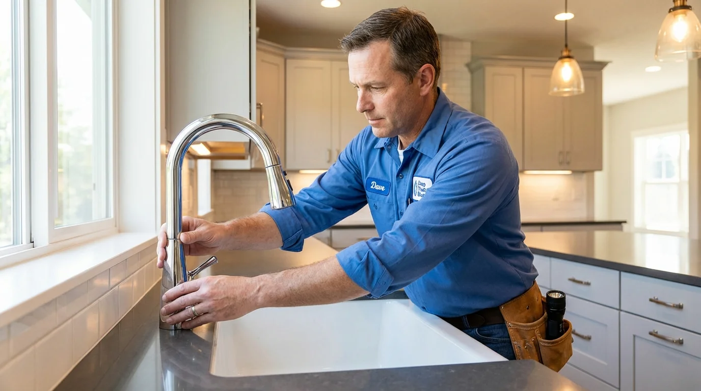 Kitchen faucet installation by Johns Plumbing LLC in Chariton