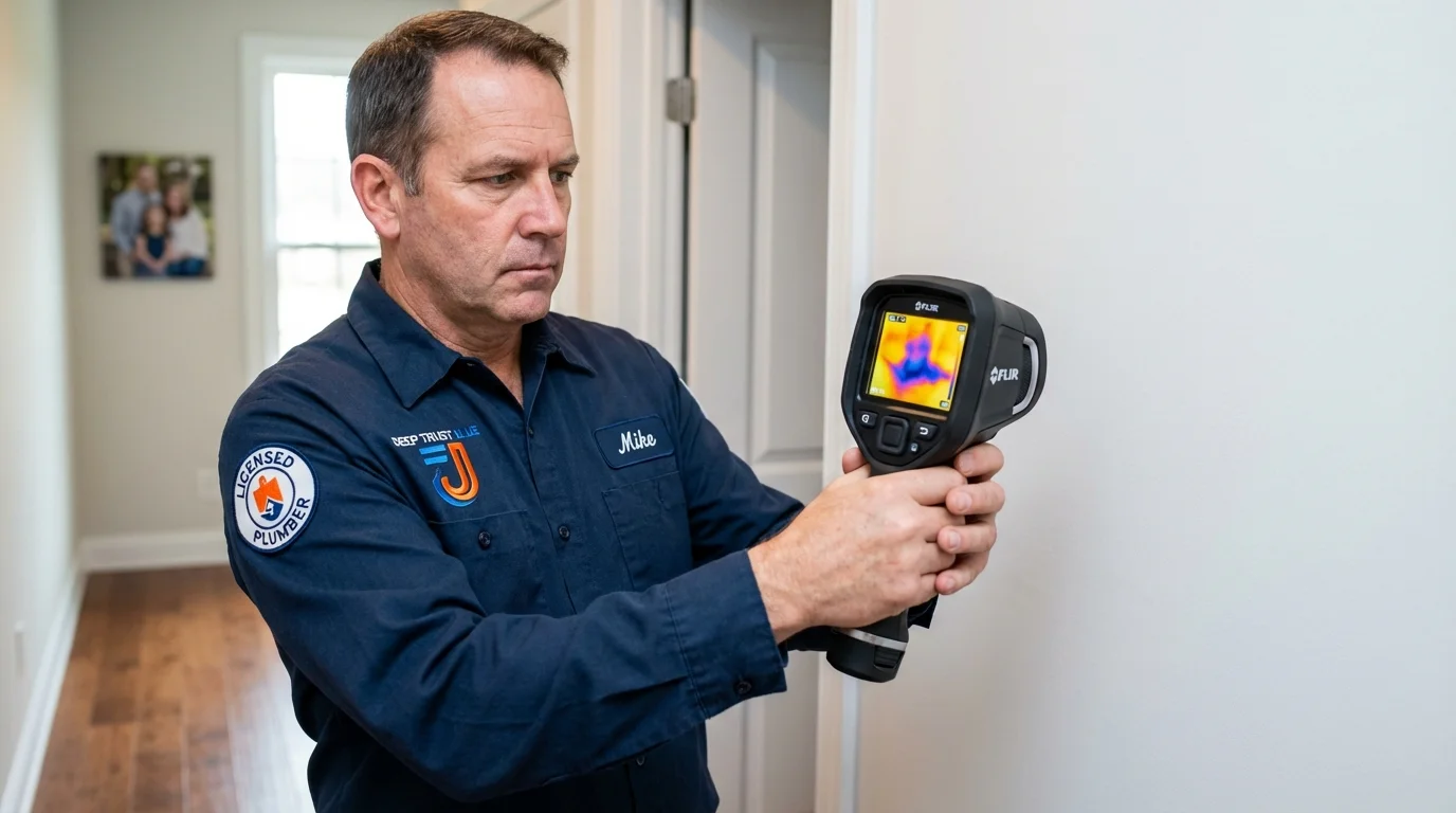 Thermal imaging leak detection by Johns Plumbing LLC in Chariton